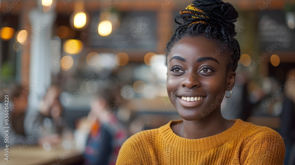 Fototapeta premium Engaging Debate Over Current Events in Cozy Coffee Shop Atmosphere