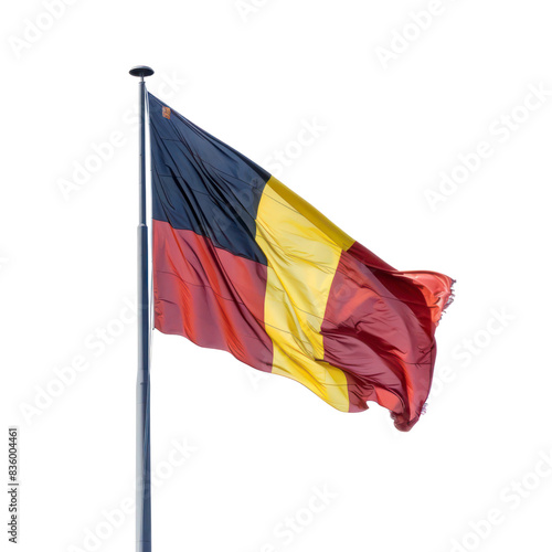 Belgian flag isolated on transparent background