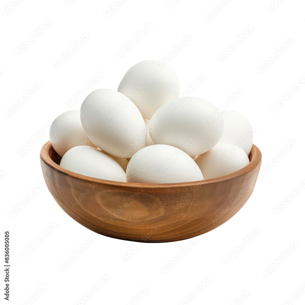 bowl of white eggs isolated on transparent background bowl of white eggs isolated on transparent background