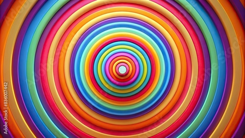 Colorful cartoon intro with looping animation of concentric circles , cartoon, intro, concentric circles, colorful, looping animation, funny, looney tunes, background, 4k photo