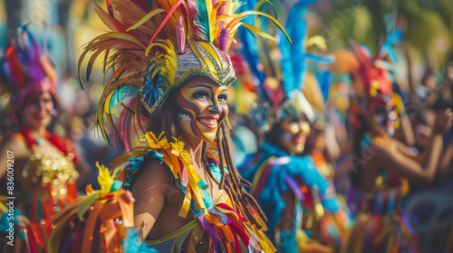Colorful Carnival Parade, Generative Ai © Kevin