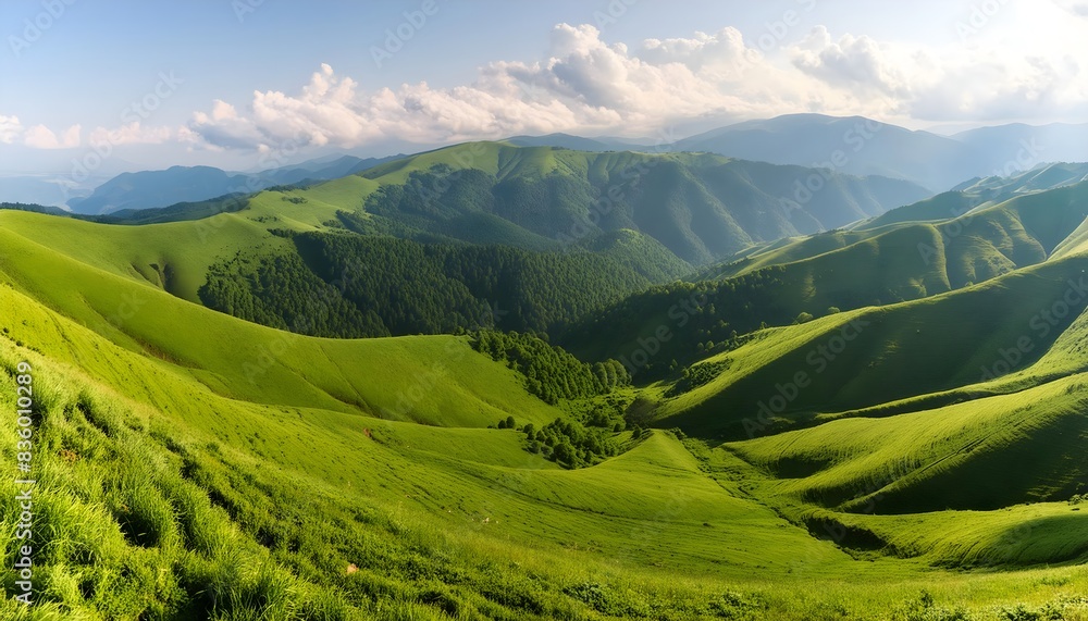 Nature's gentle giants, green hills, mountains Nature's gentle giants, green hills, mountains
