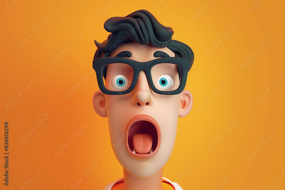 cartoon 3d human expression illustration cartoon 3d human expression illustration