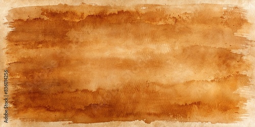 Brown watercolor background with dry brush strokes for primitive art decoration, watercolor, brown, background, primitive, art, ancient, historical, handcrafted,paper, decoration photo