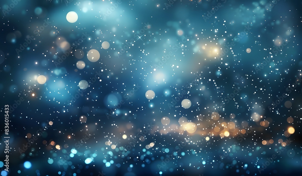 Obraz premium Glowing lights and sparkles on a dark background