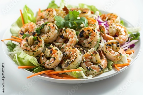 Fresh and Flavorful Asian Shrimp Salad with Grilled Shrimp