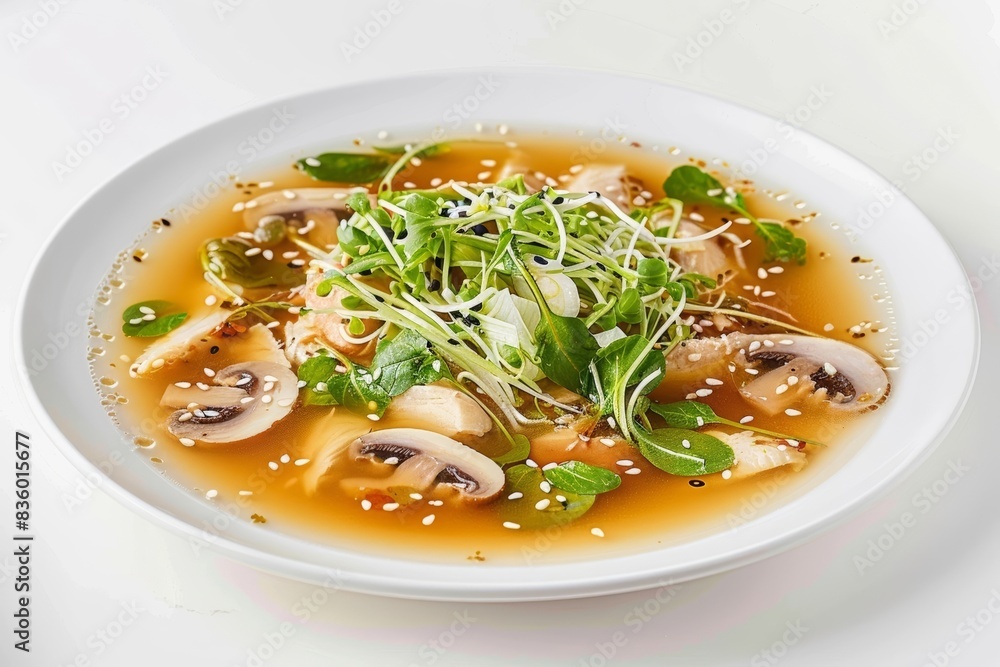 Nutty Aroma and Elegance in Asian Chicken Salad Soup Nutty Aroma and Elegance in Asian Chicken Salad Soup