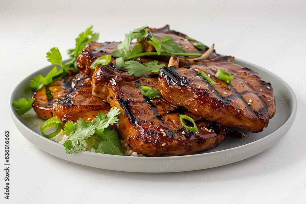Tender Pork Chops in Vibrant Asian Glaze Tender Pork Chops in Vibrant Asian Glaze