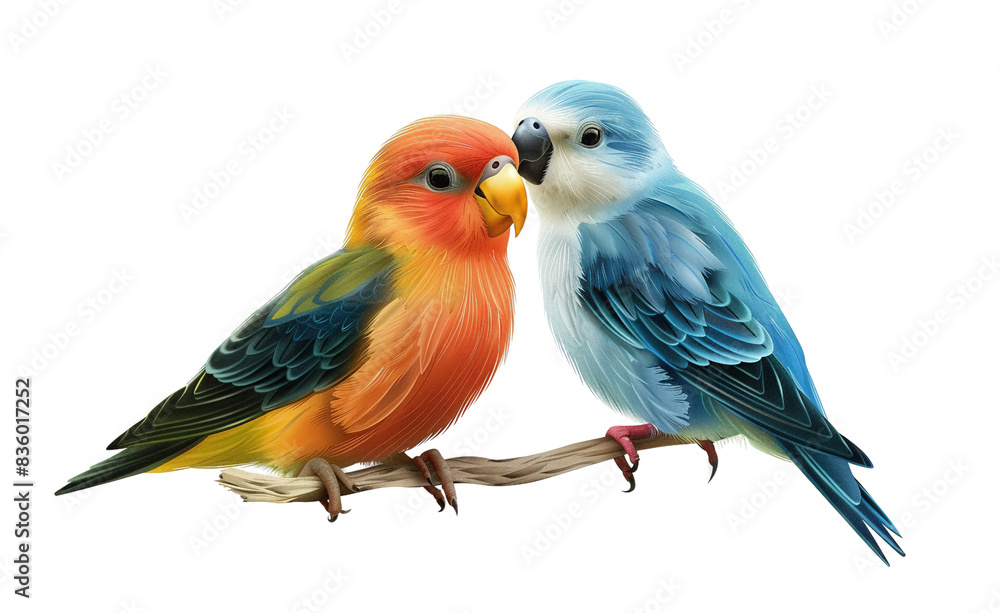 Colorful parrot couple perched on a branch, showcasing vibrant feathers and affectionate behavior, perfect for nature, wildlife, and bird themes. Colorful parrot couple perched on a branch, showcasing vibrant feathers and affectionate behavior, perfect for nature, wildlife, and bird themes.