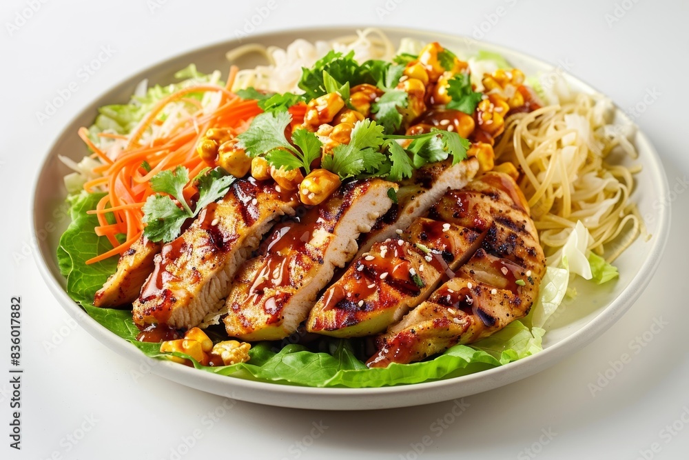 Tender Chicken Wrap with Chili Sauce and Caramel Corn Tender Chicken Wrap with Chili Sauce and Caramel Corn