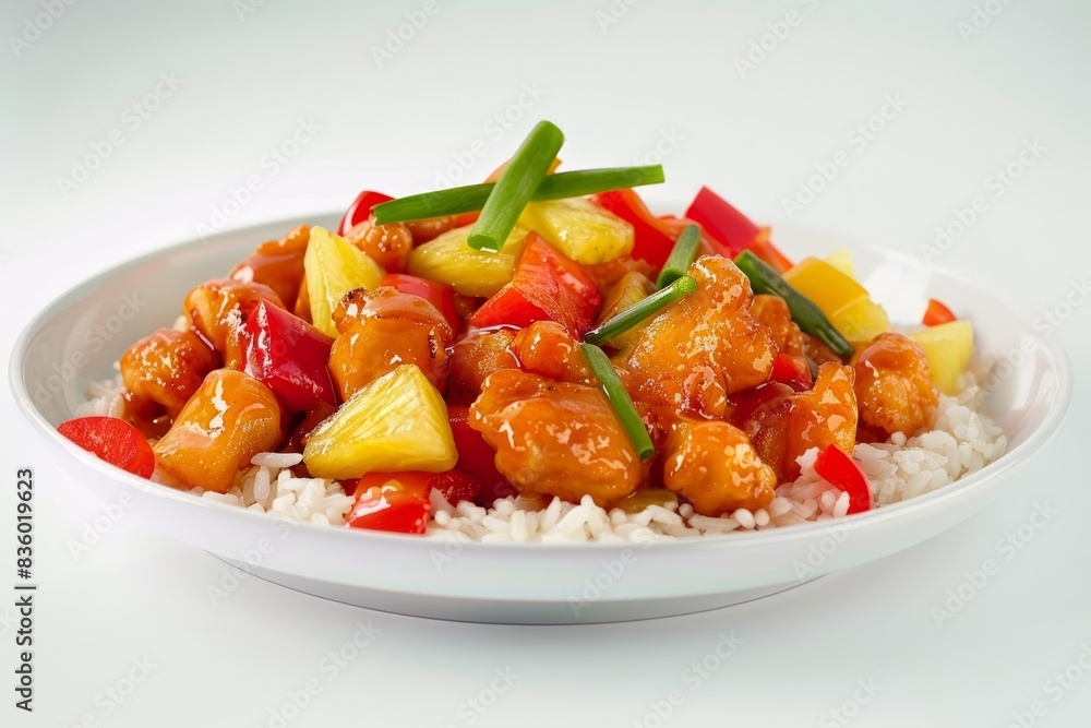 Tasty Sweet and Sour Chicken with Golden Brown Chicken and Fresh Pineapple Tasty Sweet and Sour Chicken with Golden Brown Chicken and Fresh Pineapple