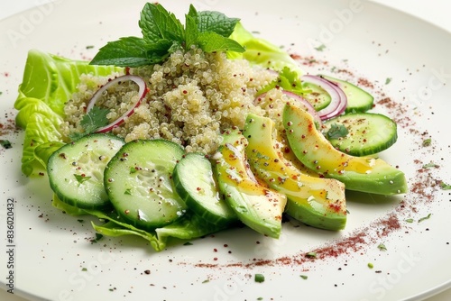 Flavorful Aztecan Quinoa Salad with Zesty Olive Oil Dressing photo