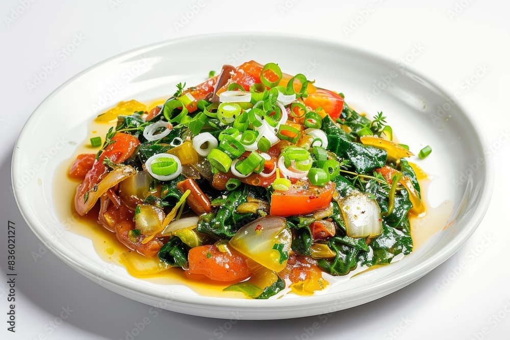 Caribbean Callaloo Dish with Sweet Potatoes and Okra Caribbean Callaloo Dish with Sweet Potatoes and Okra