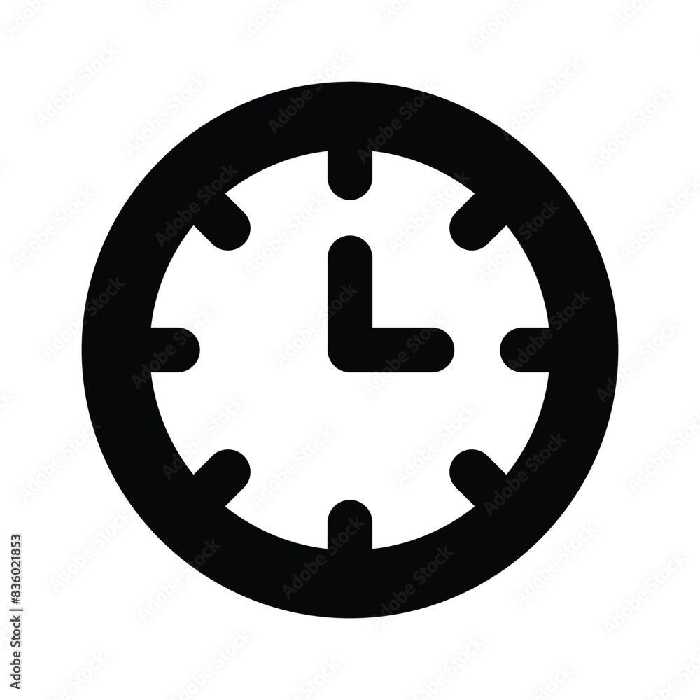 Amazing icon of clock in modern design style Amazing icon of clock in modern design style