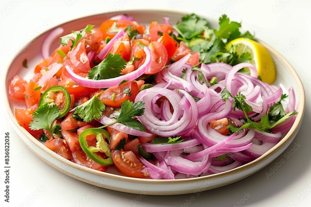 Fresh California Salsa with Zesty Cilantro Leaves Fresh California Salsa with Zesty Cilantro Leaves