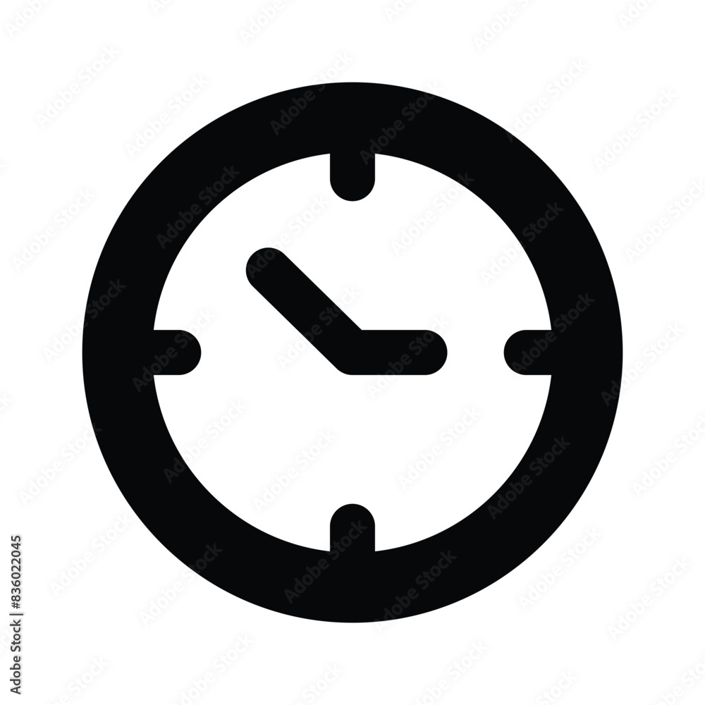 Amazing icon of clock in modern design style Amazing icon of clock in modern design style