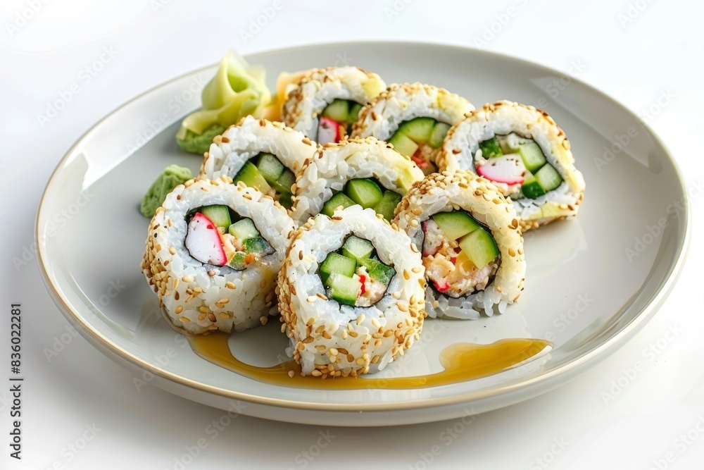 Tantalizing California Roll with Crabsticks and Soy Paper Tantalizing California Roll with Crabsticks and Soy Paper