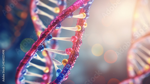 Conceptual 3D Illustration of DNA Problems Associated with Medicine Usage © Spear