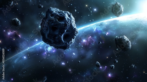 A Cosmic Ballet of Asteroids and Stardust