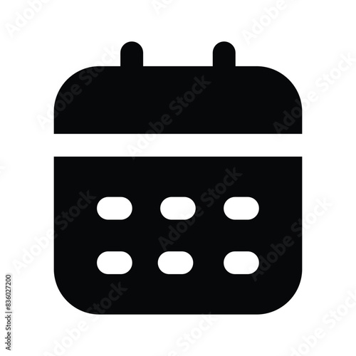 Calendar vector icon design in trendy style, planner icon