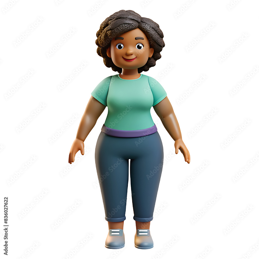 3d Plastic Style Illustration Of A Girl, isolated On transparent background
3d Plastic Style Illustration Of A Girl, isolated On transparent background