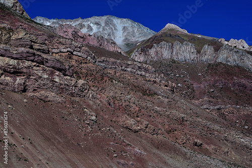 mountain, landscape, mountains, nature, sky, snow, travel, rock, valley, peak, himalaya, high, hiking, tourism, alps, path, road, desert, cloud, rocky, view, adventure, rocks, nepal, stone