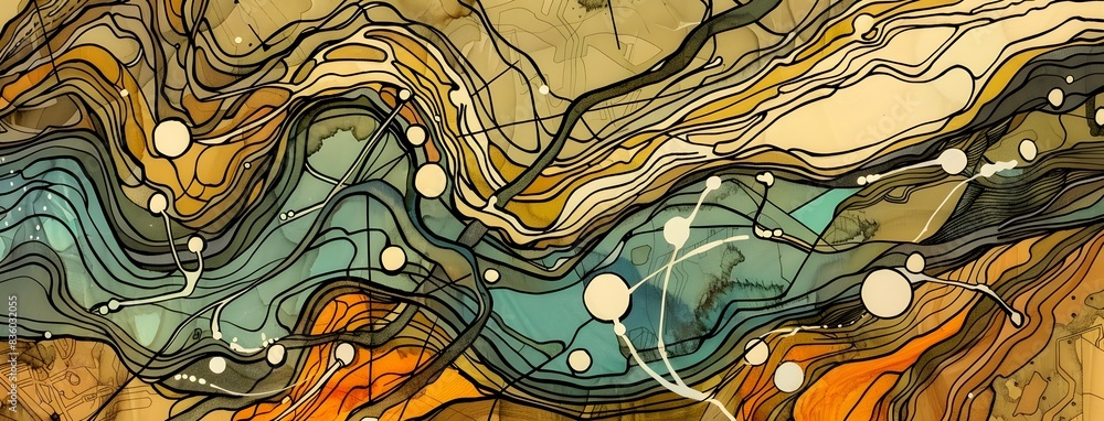 Era Digital Data Waves Representing Business Growth in Marketing and Technology Era Digital Data Waves Representing Business Growth in Marketing and Technology