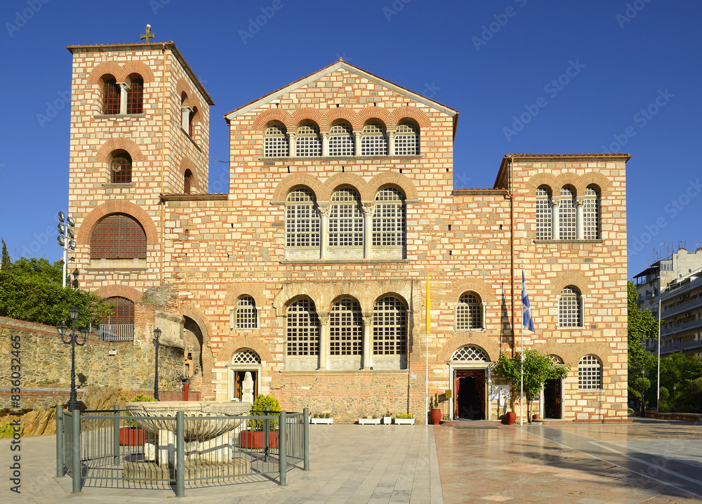 Fototapeta premium The Church of Saint Demetrius, or Hagios Demetrios in Thessaloniki, UNESCO World Heritage Site