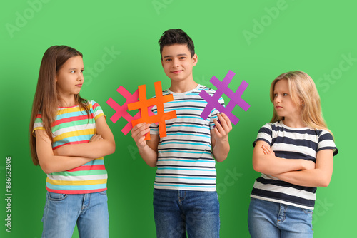Cute girls jealous of boy w...