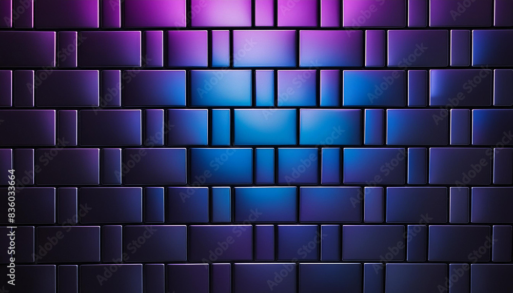 Ceramic Elegance, Dark Wall Accentuated by Blue and Purple Background Ceramic Elegance, Dark Wall Accentuated by Blue and Purple Background