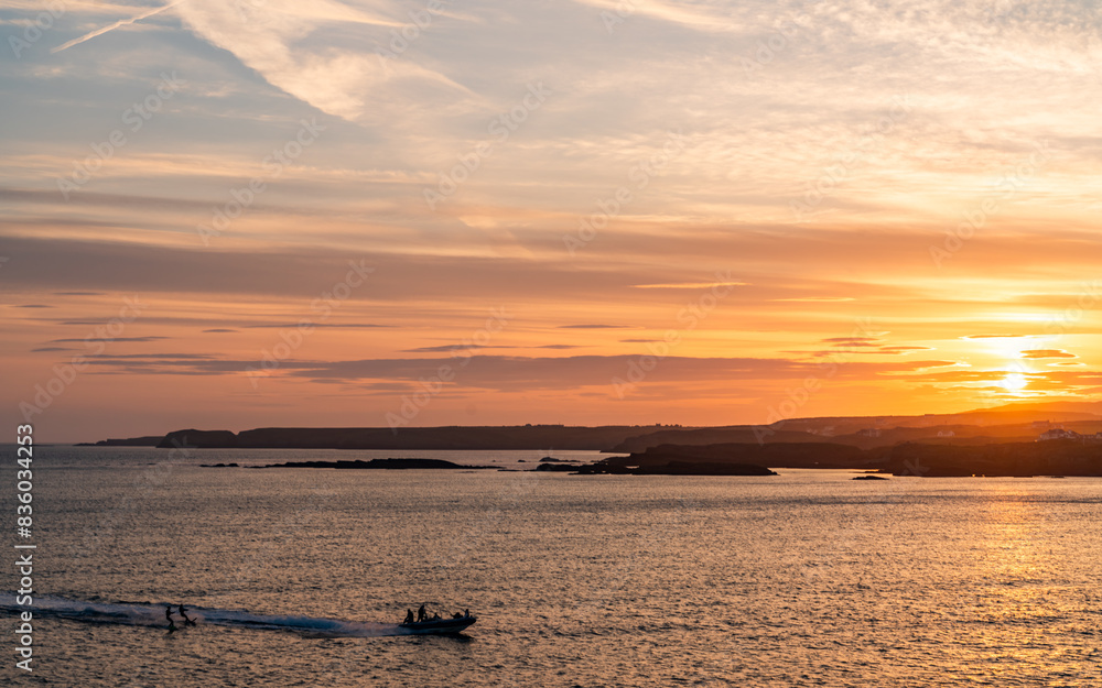 Sunset walking around Trearddur bay Anglesey Sunset walking around Trearddur bay Anglesey