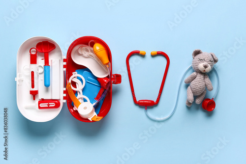 Toy first aid kit with tedd...