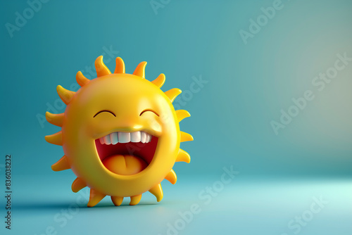 Laughing Sun Character (edited generative AI)