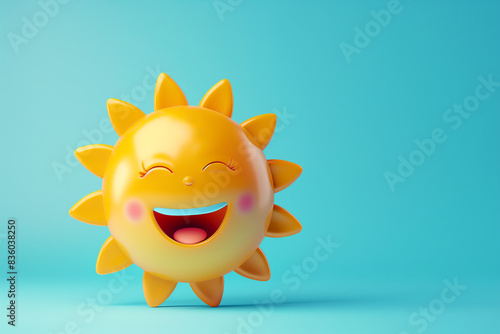 Laughing Sun Character (edited generative AI)