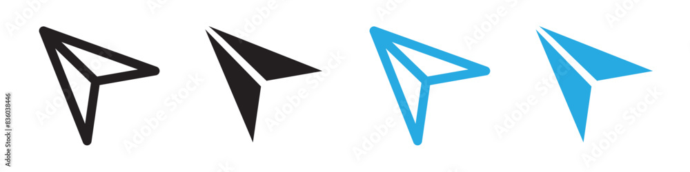 Selection tool icon line art vector