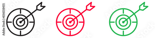 Opportunity detection icon line art vector