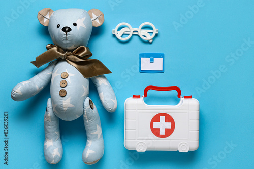 Toy first aid kit with tedd...