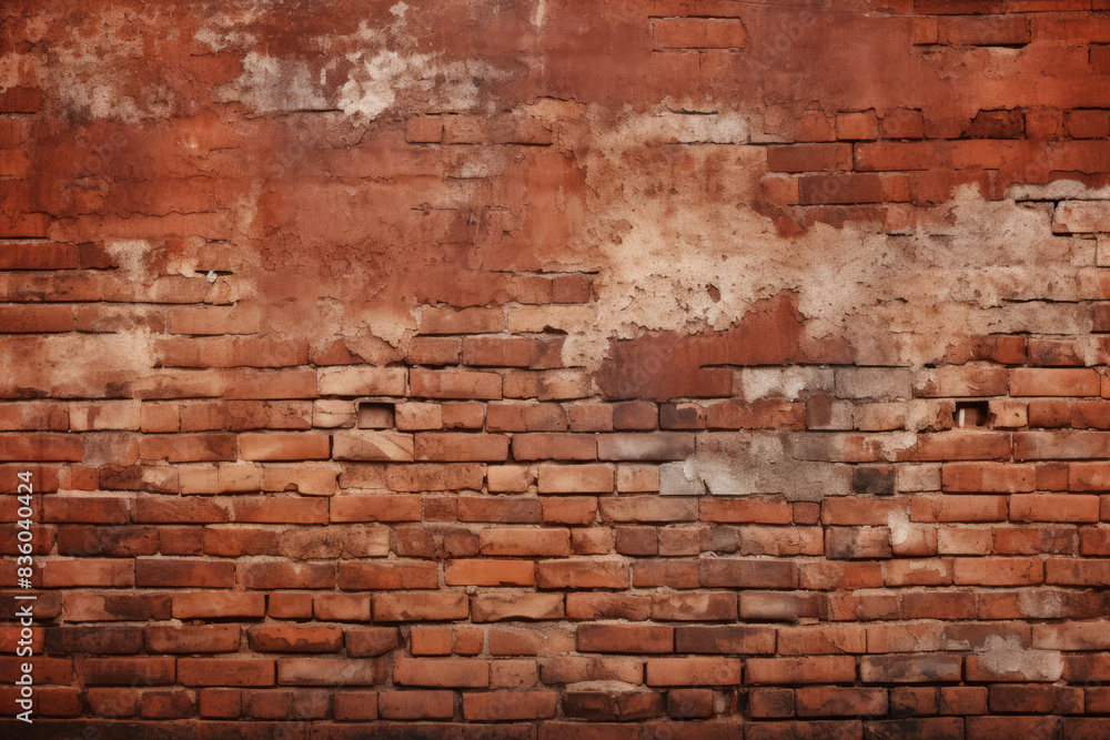 Processed collage of obsolete red brock masonry wall texture. Background for banner, backdrop Processed collage of obsolete red brock masonry wall texture. Background for banner, backdrop