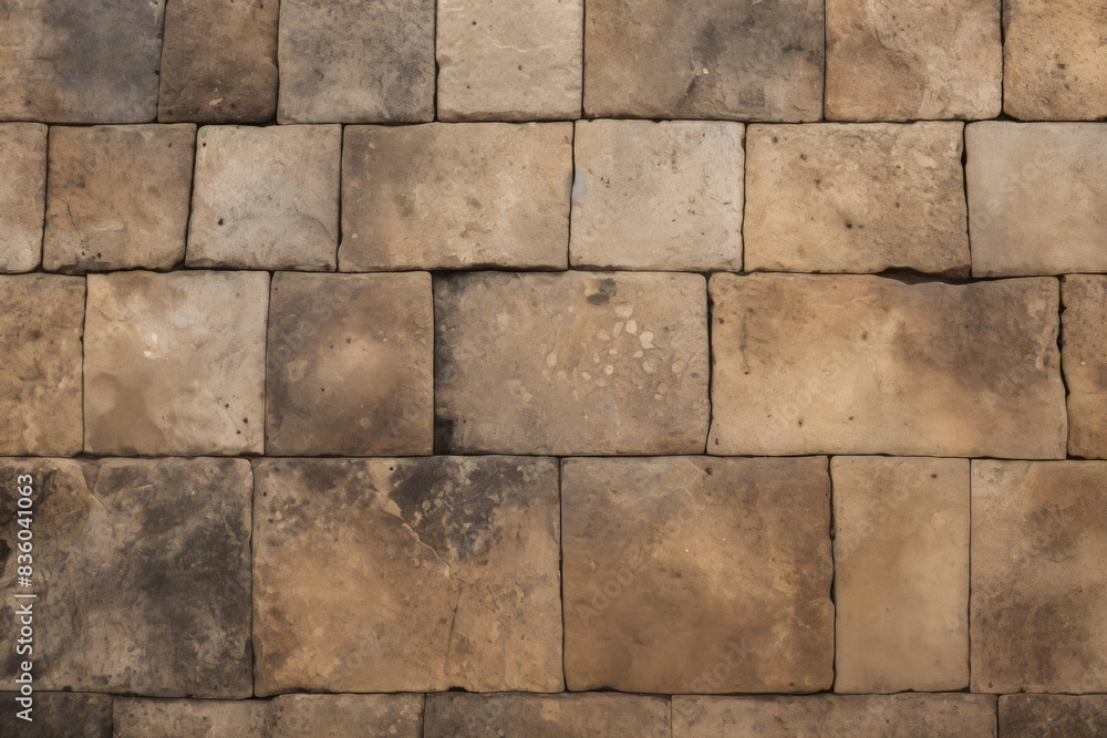 Processed collage of ancient yellow block wall texture. Background for banner, backdrop or texture Processed collage of ancient yellow block wall texture. Background for banner, backdrop or texture