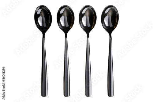 Coffee spoons isolated on transparent background