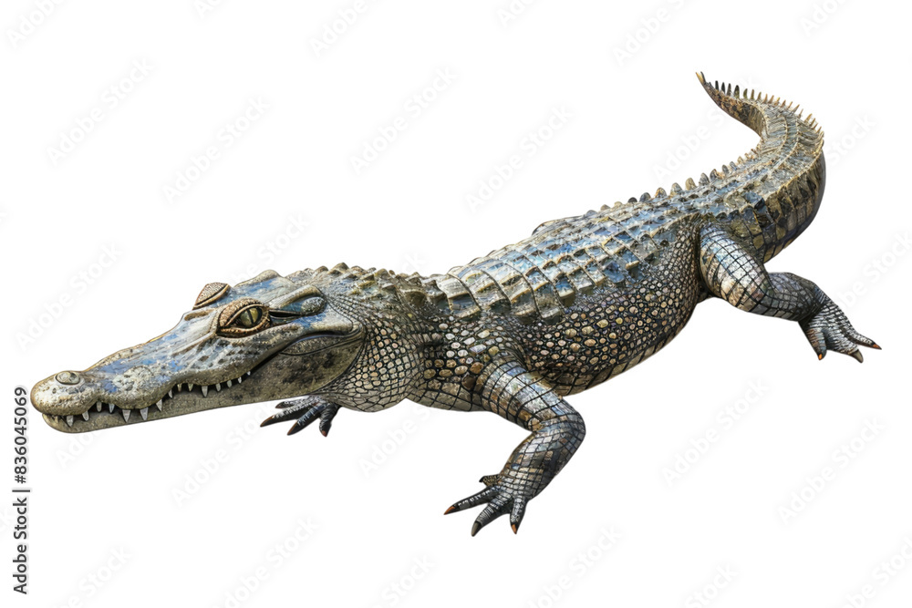 Crocodile isolated on transparent background Crocodile isolated on transparent background