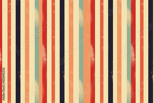 Background in 60s, 70s, 80s style. Wallpaper or poster blank. Geometric pattern. Stripes, lines