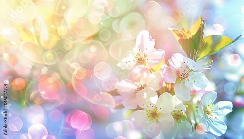 Blossoming Tree: A Springtime Abstract in Defocused Blur --ar 7:4 © Paulius