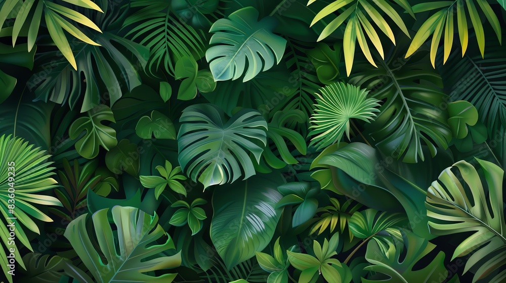 Palm leaf concept background Palm leaf concept background