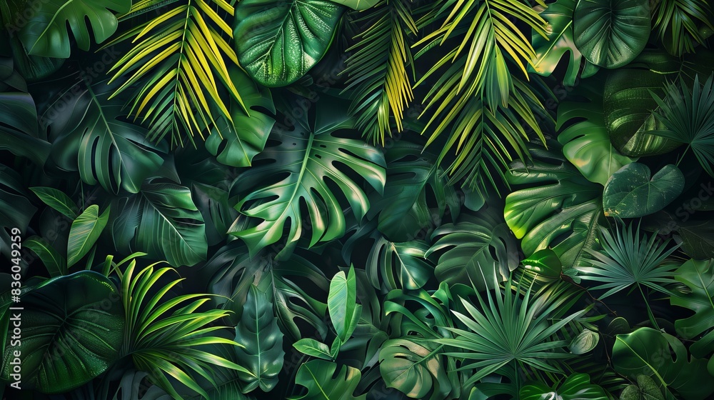 Palm leaf concept background Palm leaf concept background