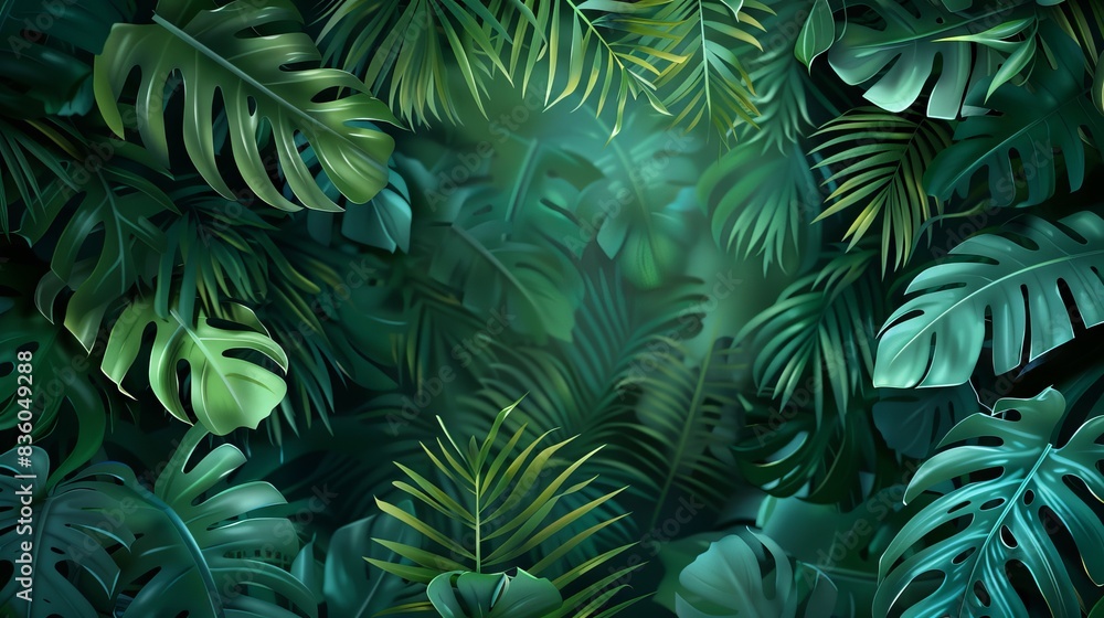 Palm leaf concept background Palm leaf concept background