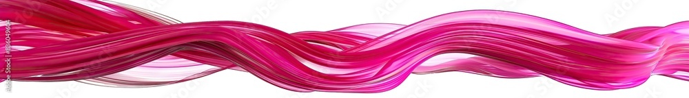 Vibrant flamingo pink waves, playful and bright, moving energetically on a stark white background, adding a flamboyant flair Vibrant flamingo pink waves, playful and bright, moving energetically on a stark white background, adding a flamboyant flair
