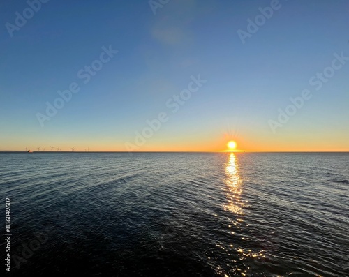Sonnenuntergang auf dem Meer