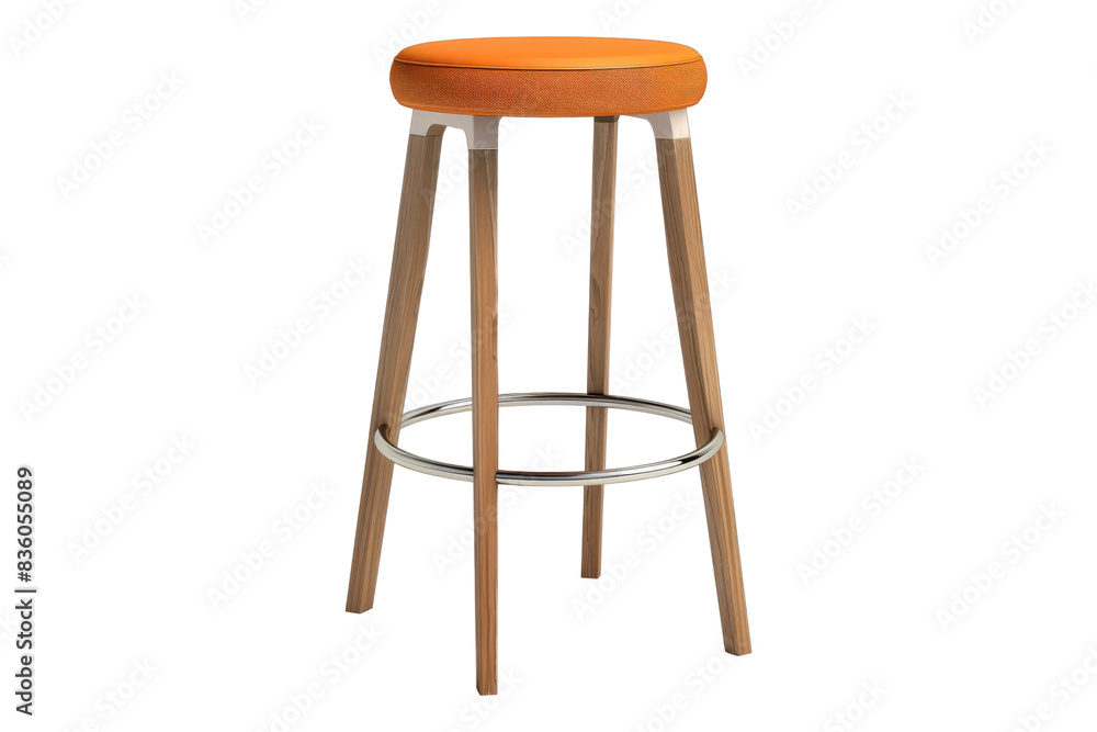 Modern stool isolated on transparent background Modern stool isolated on transparent background