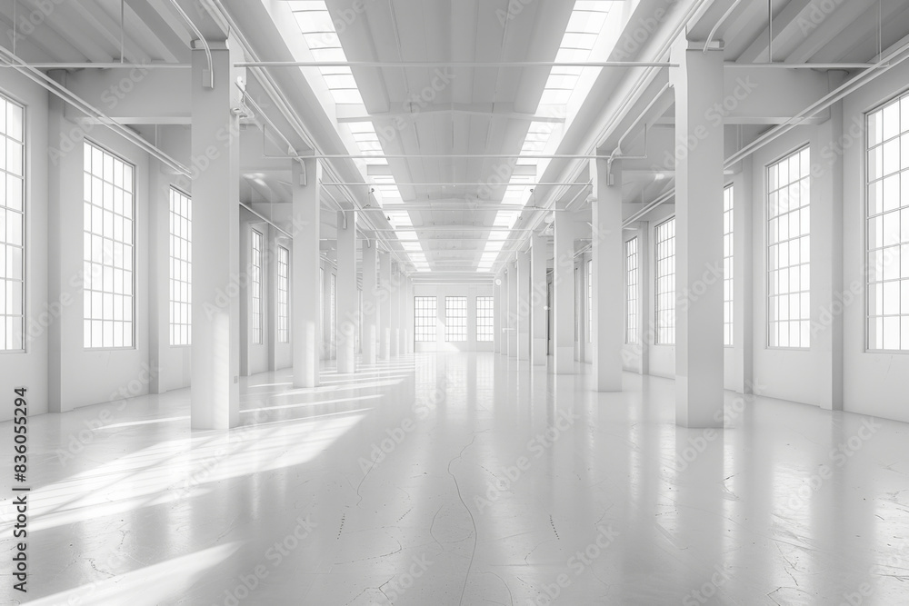 Fototapeta premium Empty hall of modern architectures&nbsp; 
